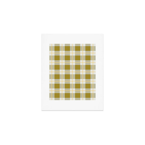 Miho vintage gingham style Art Print