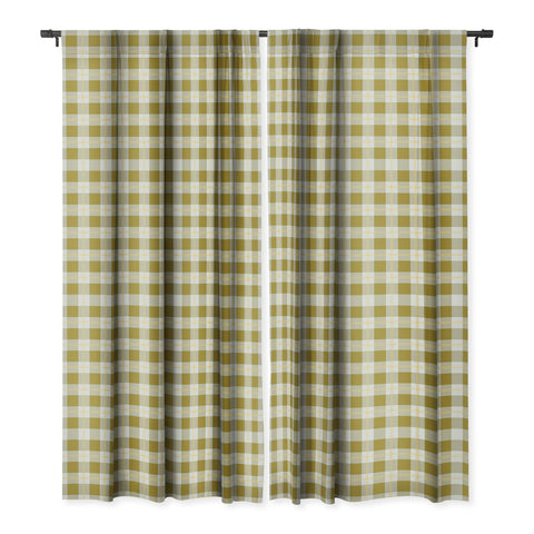 Miho vintage gingham style Blackout Window Curtain