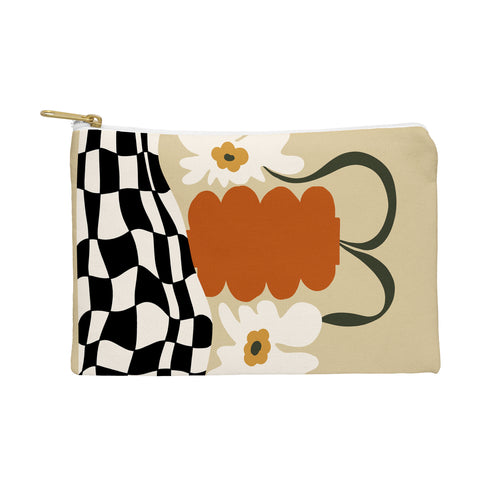 Miho Vintage matisse floral check Pouch