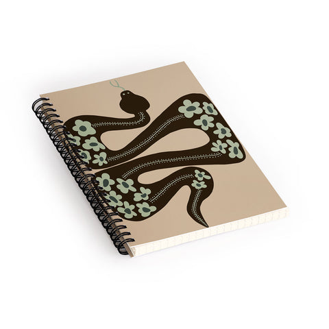 Miho wild and free green anaconda Spiral Notebook