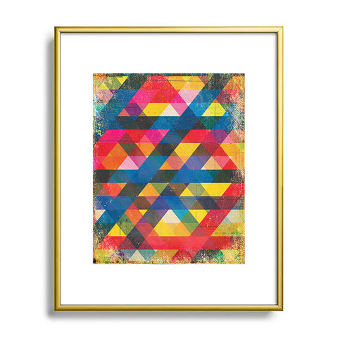 MIK Angles Metal Framed Art Print