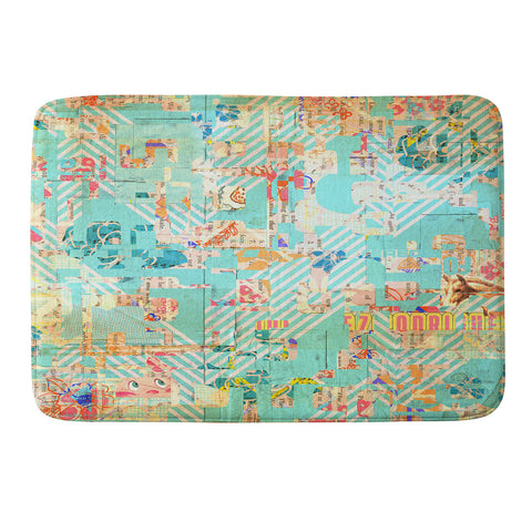 MIK Blue 42 Memory Foam Bath Mat