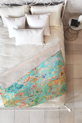 MIK Blue 42 Fleece Throw Blanket