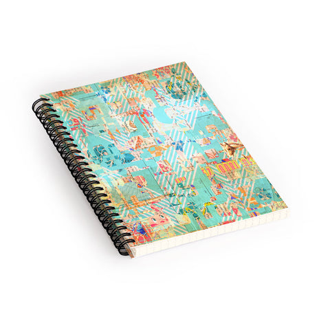 MIK Blue 42 Spiral Notebook