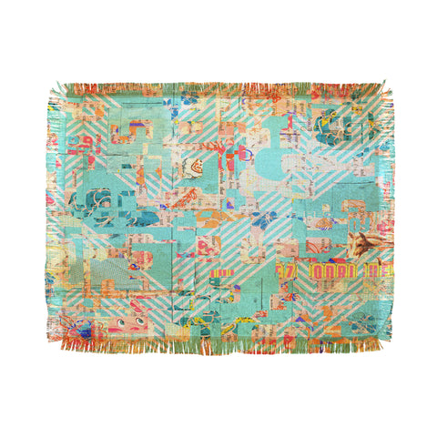 MIK Blue 42 Throw Blanket