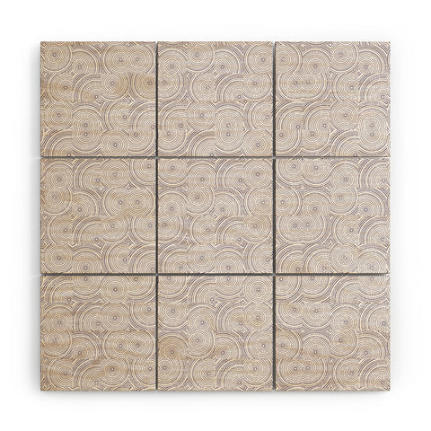 MIK Bullseye Wood Wall Mural