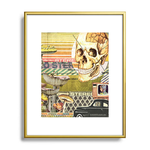 MIK Drama Queen Metal Framed Art Print