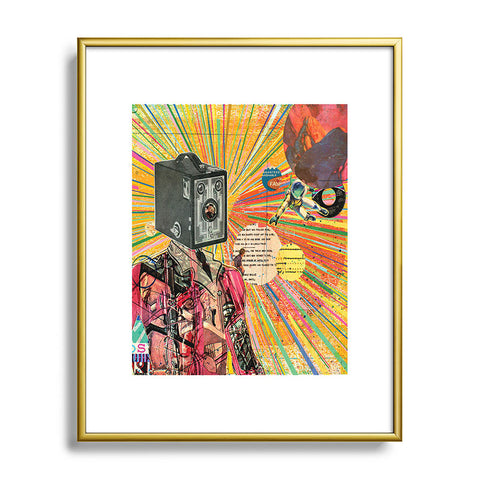 MIK Gas Man Metal Framed Art Print