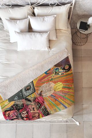 MIK Gas Man Fleece Throw Blanket