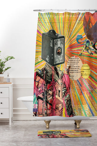 MIK Gas Man Shower Curtain And Mat