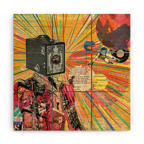 MIK Gas Man Wood Wall Mural