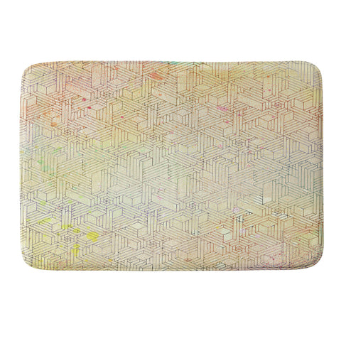 MIK Geometric Perspective Memory Foam Bath Mat