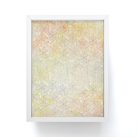 MIK Geometric Perspective Framed Mini Art Print