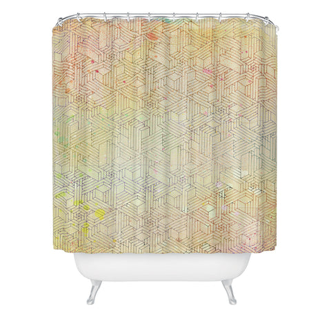 MIK Geometric Perspective Shower Curtain