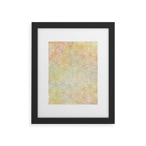 MIK Geometric Perspective Framed Art Print