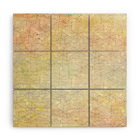 MIK Geometric Perspective Wood Wall Mural