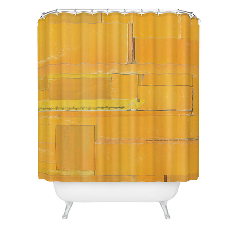 MIK Golden Collage Shower Curtain