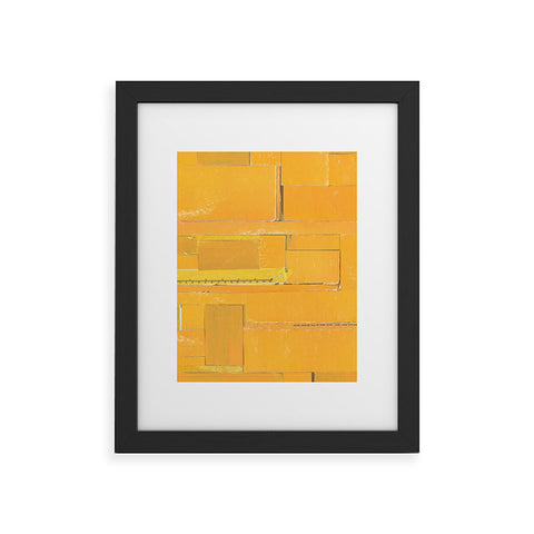MIK Golden Collage Framed Art Print
