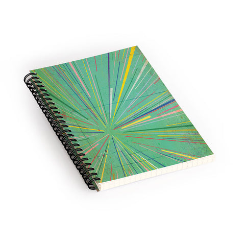 MIK Rays Blue Spiral Notebook