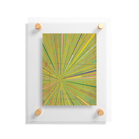 MIK Rays Green Floating Acrylic Print