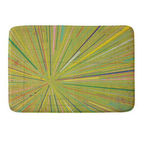 MIK Rays Green Memory Foam Bath Mat