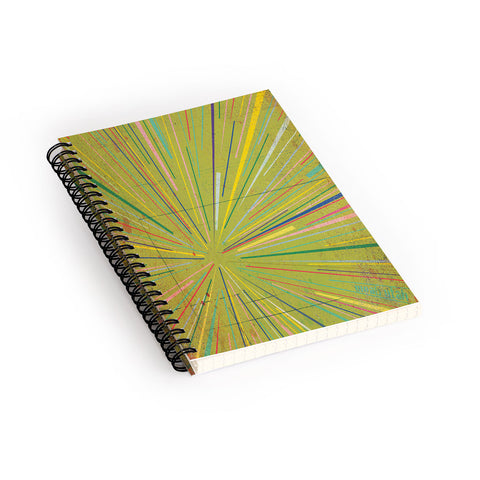 MIK Rays Green Spiral Notebook