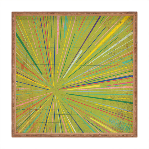 MIK Rays Green Square Tray