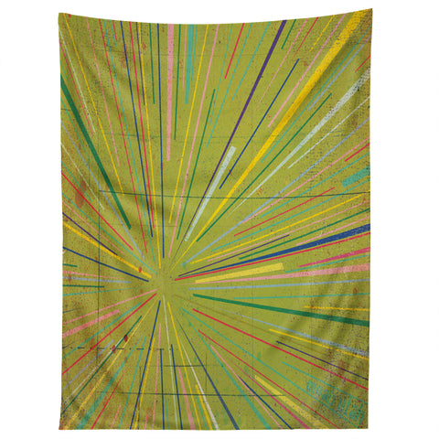 MIK Rays Green Tapestry