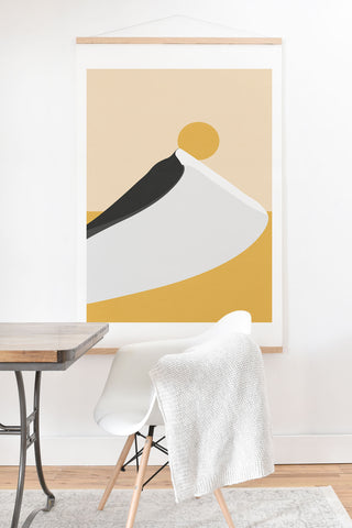 Mile High Studio Abstract Dune Golden Desert Art Print And Hanger