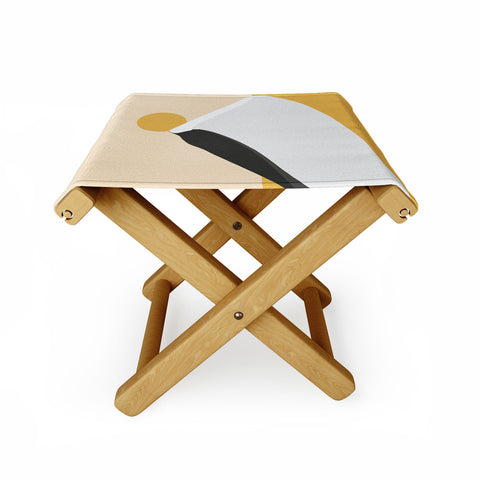 Mile High Studio Abstract Dune Golden Desert Folding Stool