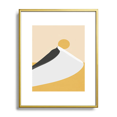 Mile High Studio Abstract Dune Golden Desert Metal Framed Art Print