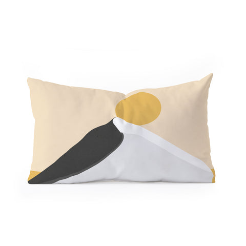 Mile High Studio Abstract Dune Golden Desert Oblong Throw Pillow