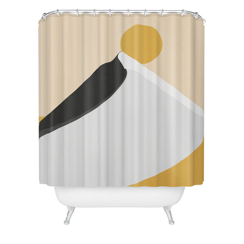 Mile High Studio Abstract Dune Golden Desert Shower Curtain