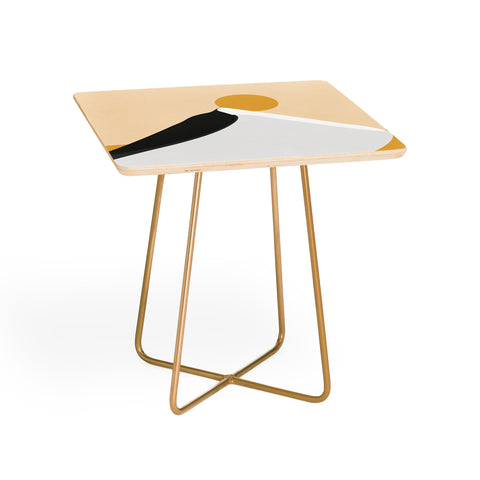 Mile High Studio Abstract Dune Golden Desert Side Table