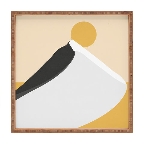 Mile High Studio Abstract Dune Golden Desert Square Tray