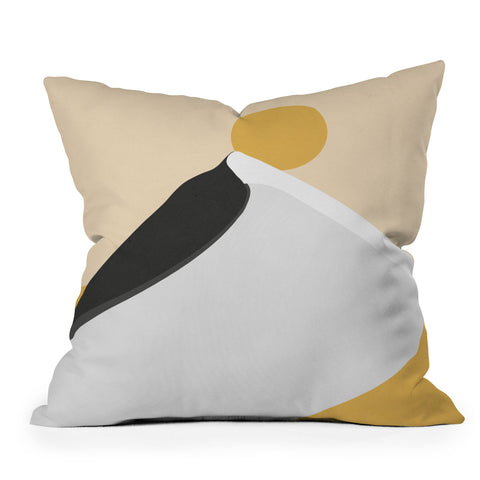 Mile High Studio Abstract Dune Golden Desert Throw Pillow