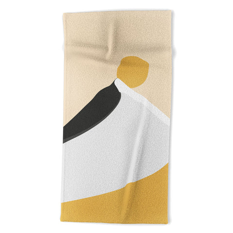 Mile High Studio Abstract Dune Golden Desert Beach Towel