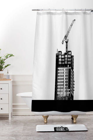 Mile High Studio Build Pop Minimalism Shower Curtain And Mat