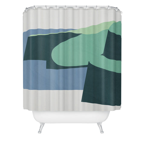 Mile High Studio Color and Shape Cliffs of Moher Shower Curtain