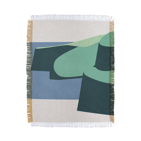 Mile High Studio Color and Shape Cliffs of Moher Throw Blanket