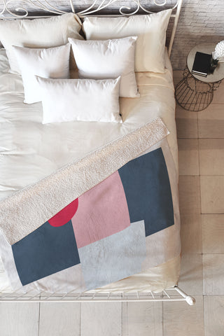 Mile High Studio Color and Shape Copenhagen Denmark Fleece Throw Blanket