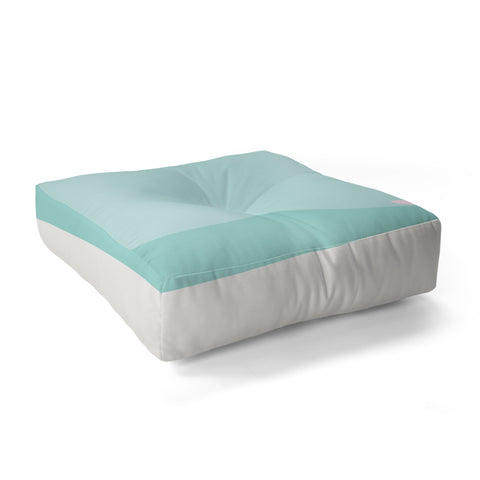 Mile High Studio Minimal Beach Chair Turquoise Floor Pillow Square