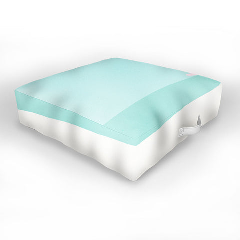 Mile High Studio Minimal Beach Chair Turquoise Outdoor Floor Cushion