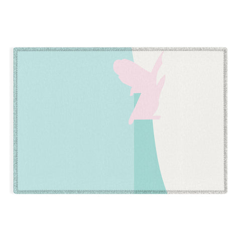 Mile High Studio Minimal Beach Chair Turquoise Outdoor Rug
