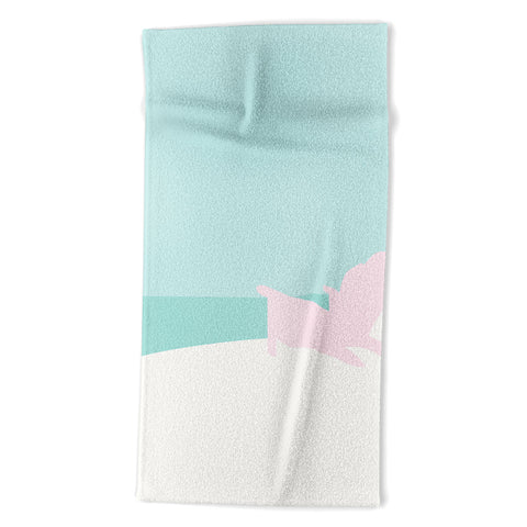 Mile High Studio Minimal Beach Chair Turquoise Beach Towel