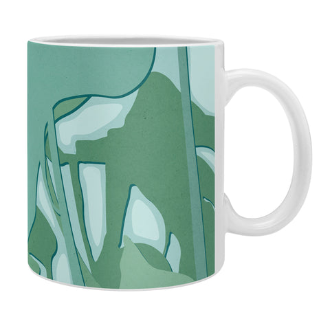 Mile High Studio Minimal Monstera Leaves Green Coffee Mug