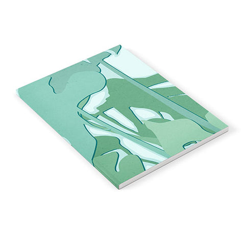 Mile High Studio Minimal Monstera Leaves Green Notebook