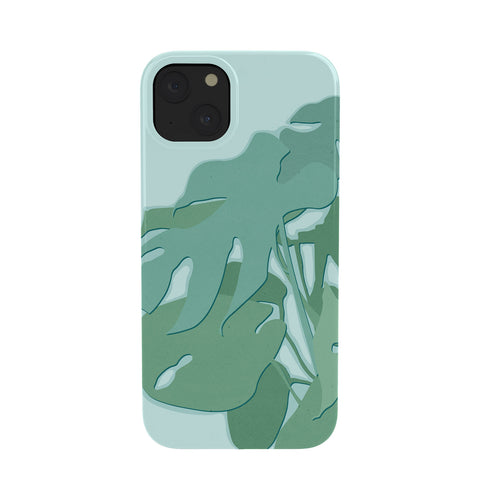 Mile High Studio Minimal Monstera Leaves Green Phone Case