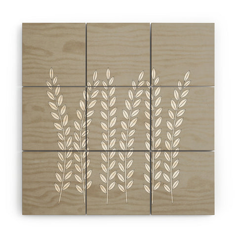 Mile High Studio Simply Folk Olive Branches Wood Wall Mural