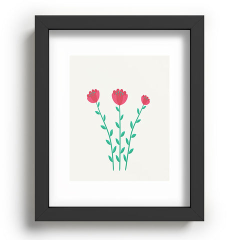 Mile High Studio Simply Folk Red Poppies Recessed Framing Rectangle